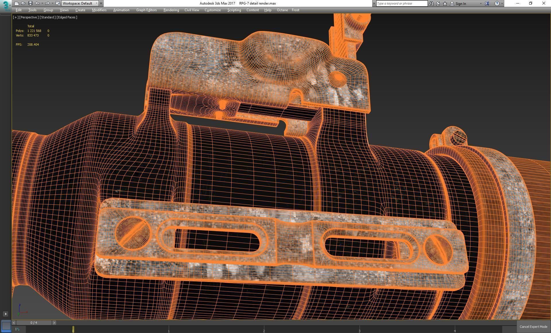 RPG-7 military weapon 3D model_40