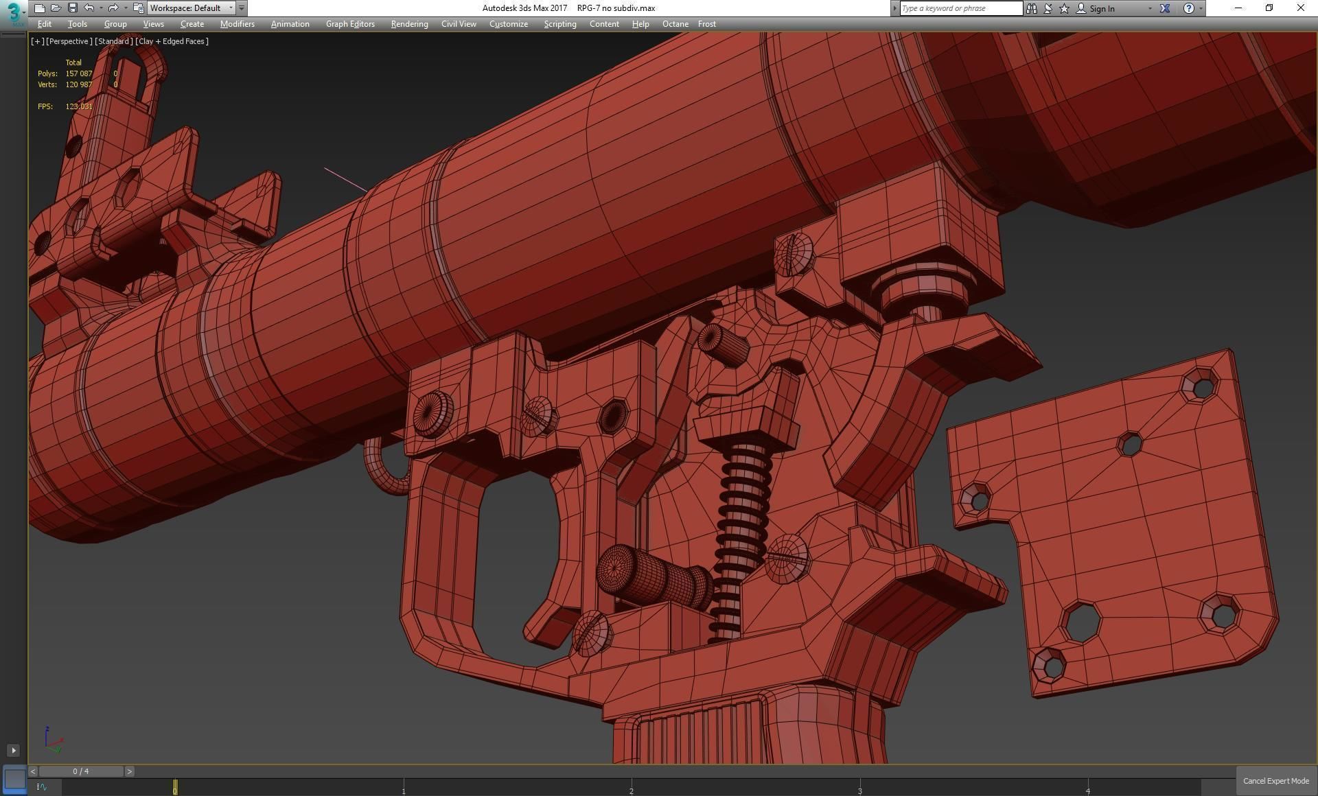 RPG-7 military weapon 3D model_29