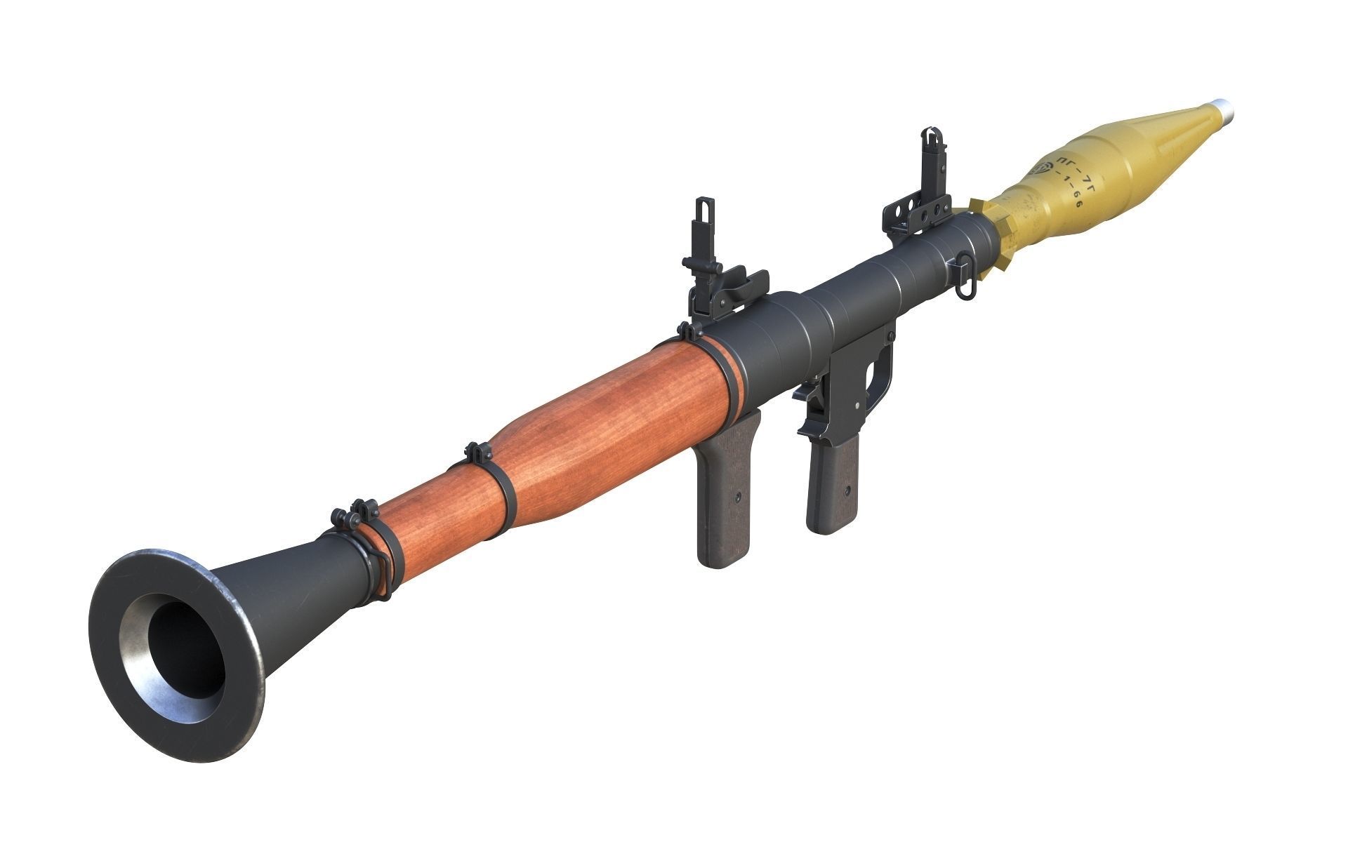 RPG-7 military weapon 3D model_15