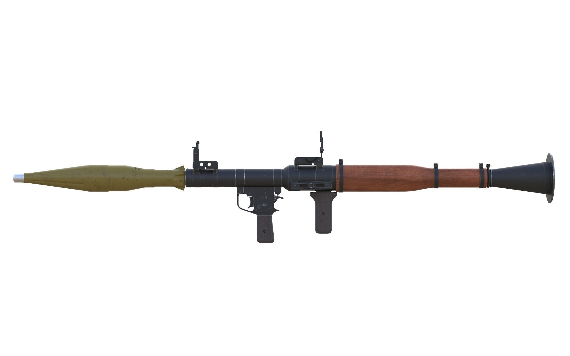 RPG-7 military weapon 3D model_6