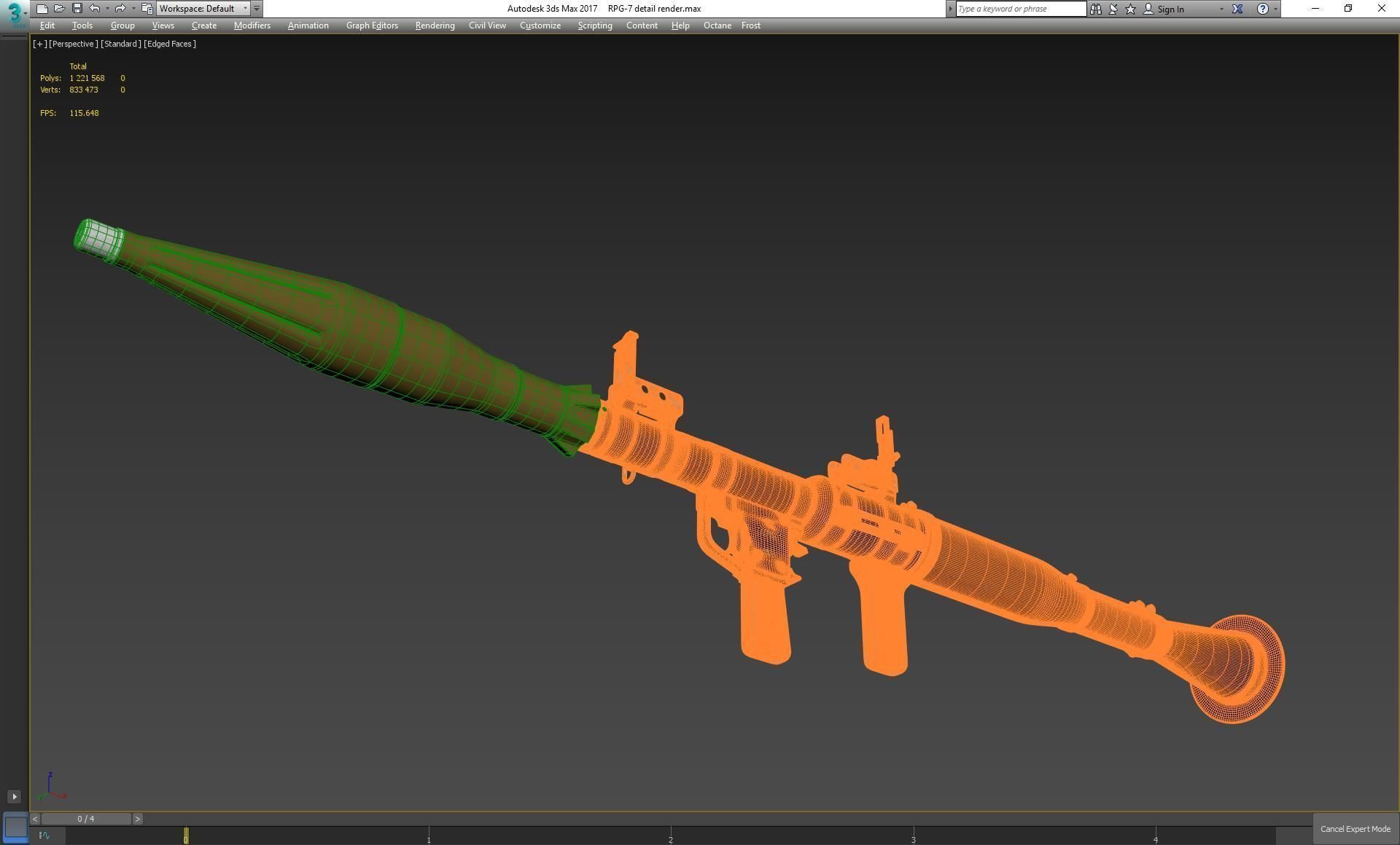 RPG-7 military weapon 3D model_34