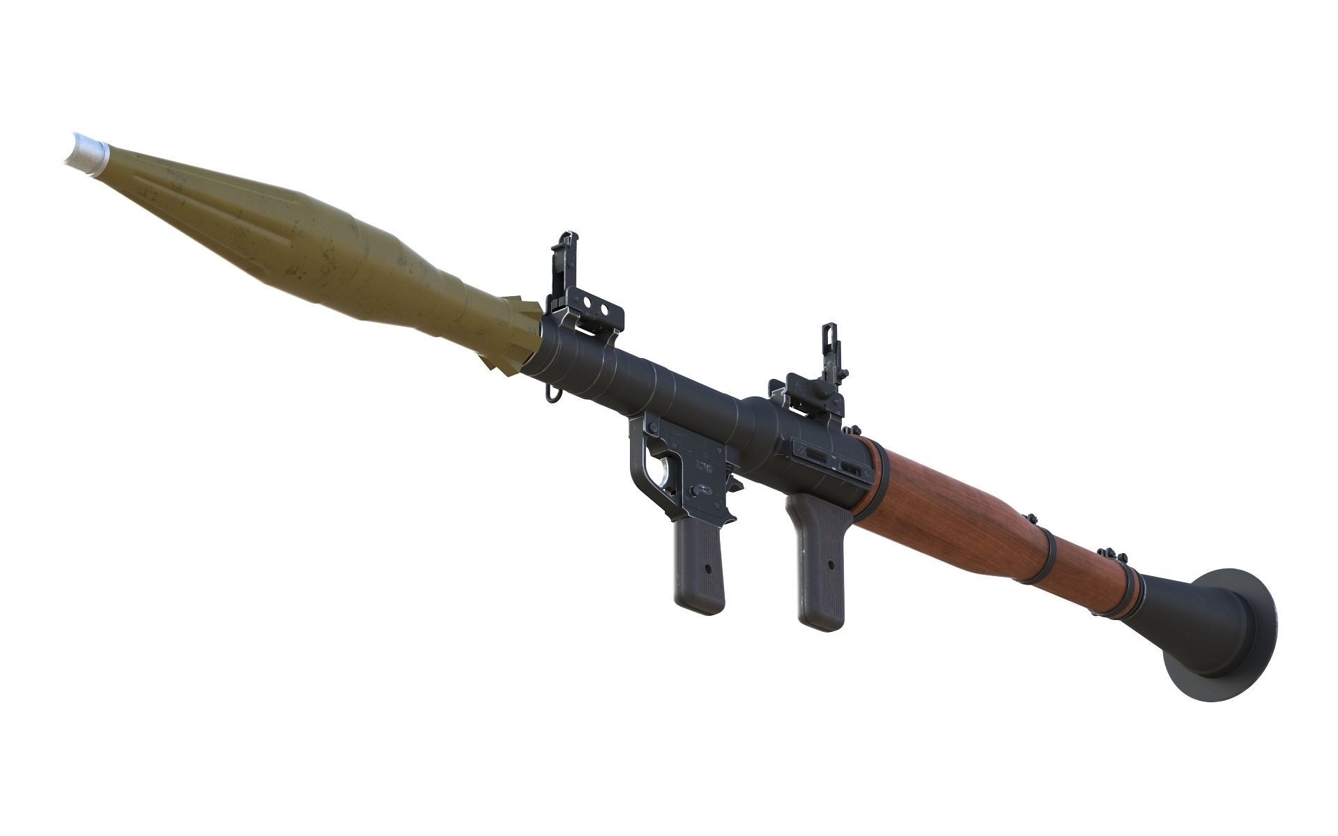 RPG-7 military weapon 3D model_9