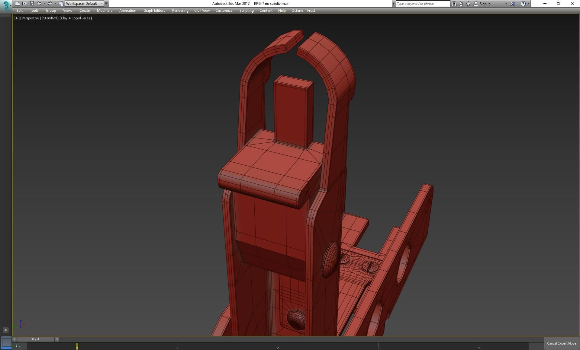 RPG-7 military weapon 3D model_22