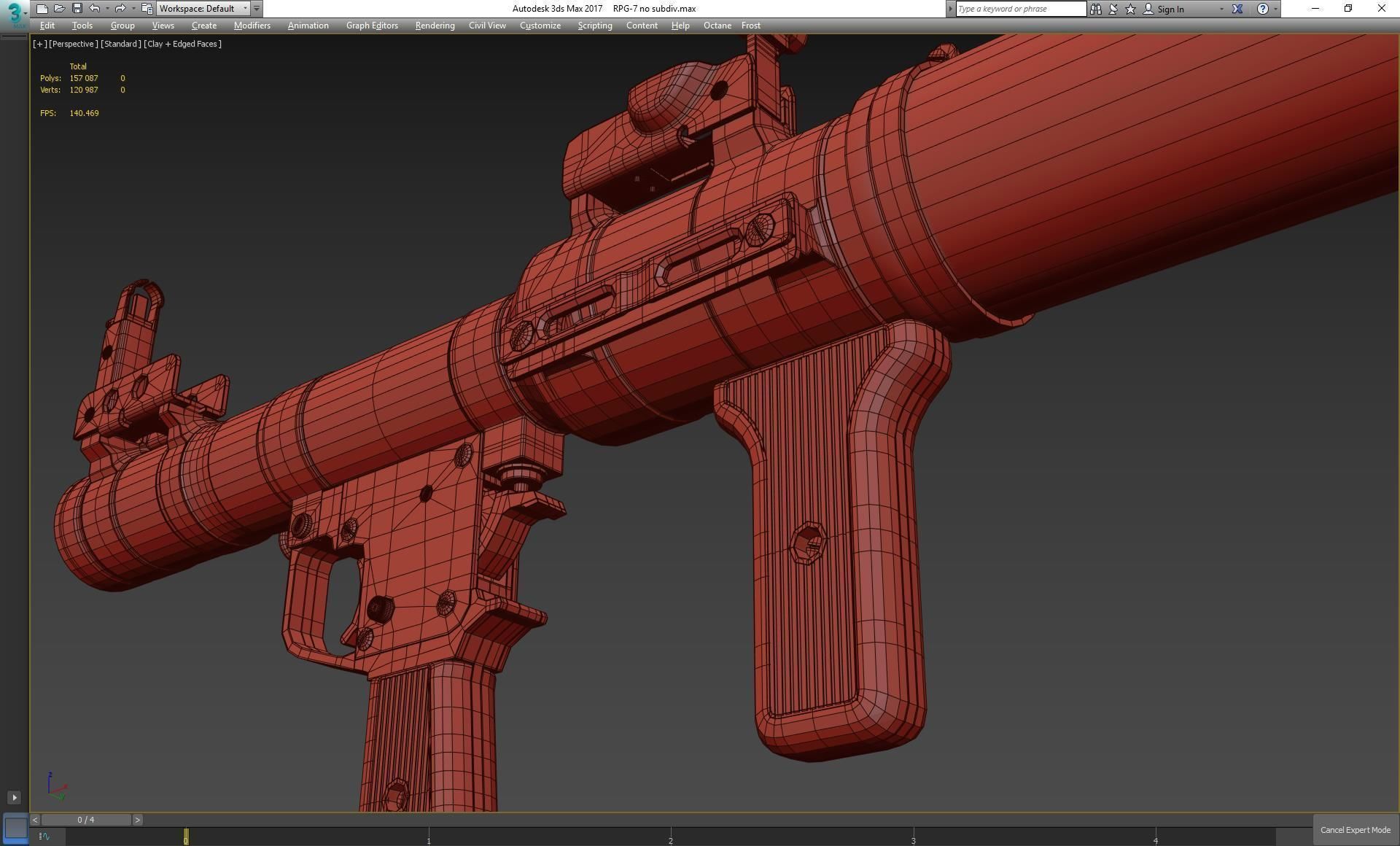 RPG-7 military weapon 3D model_19