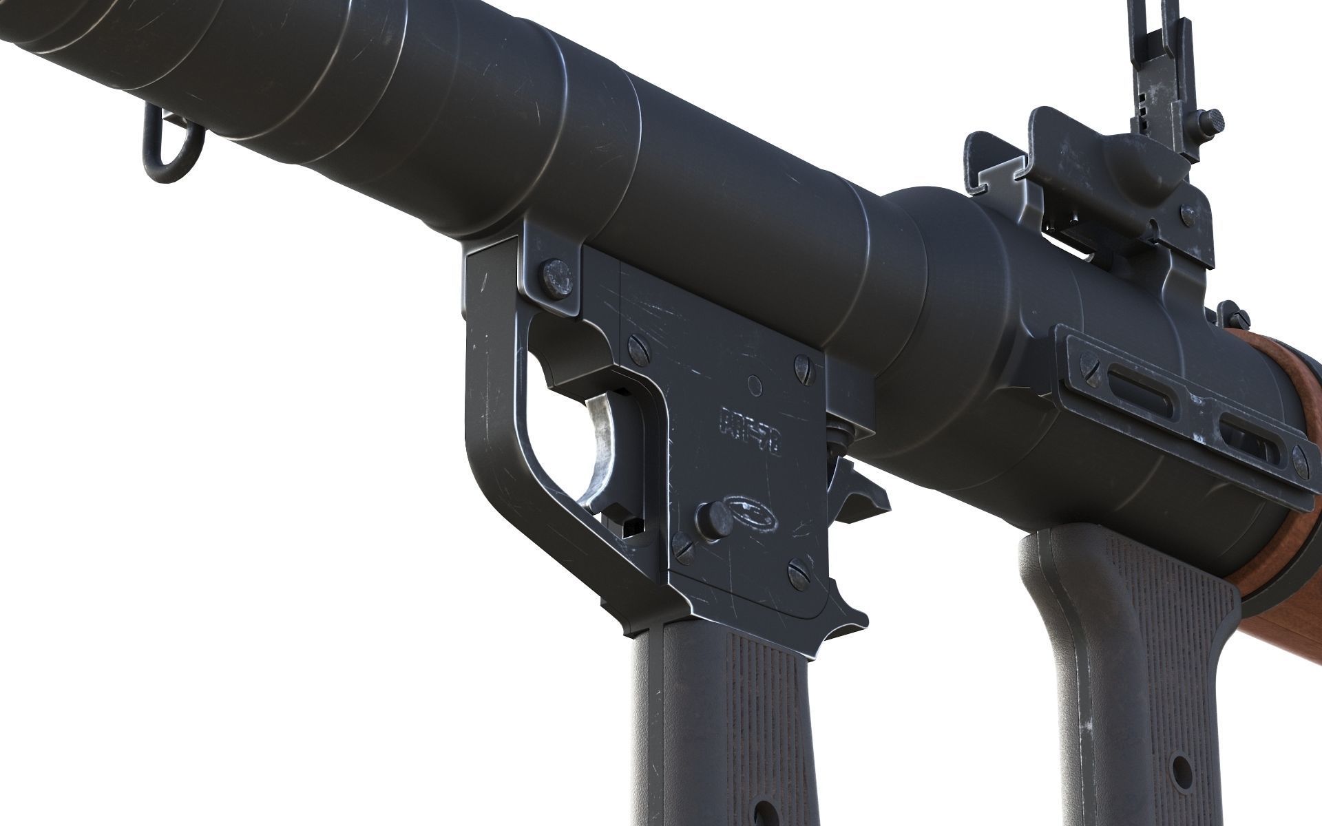 RPG-7 military weapon 3D model_10