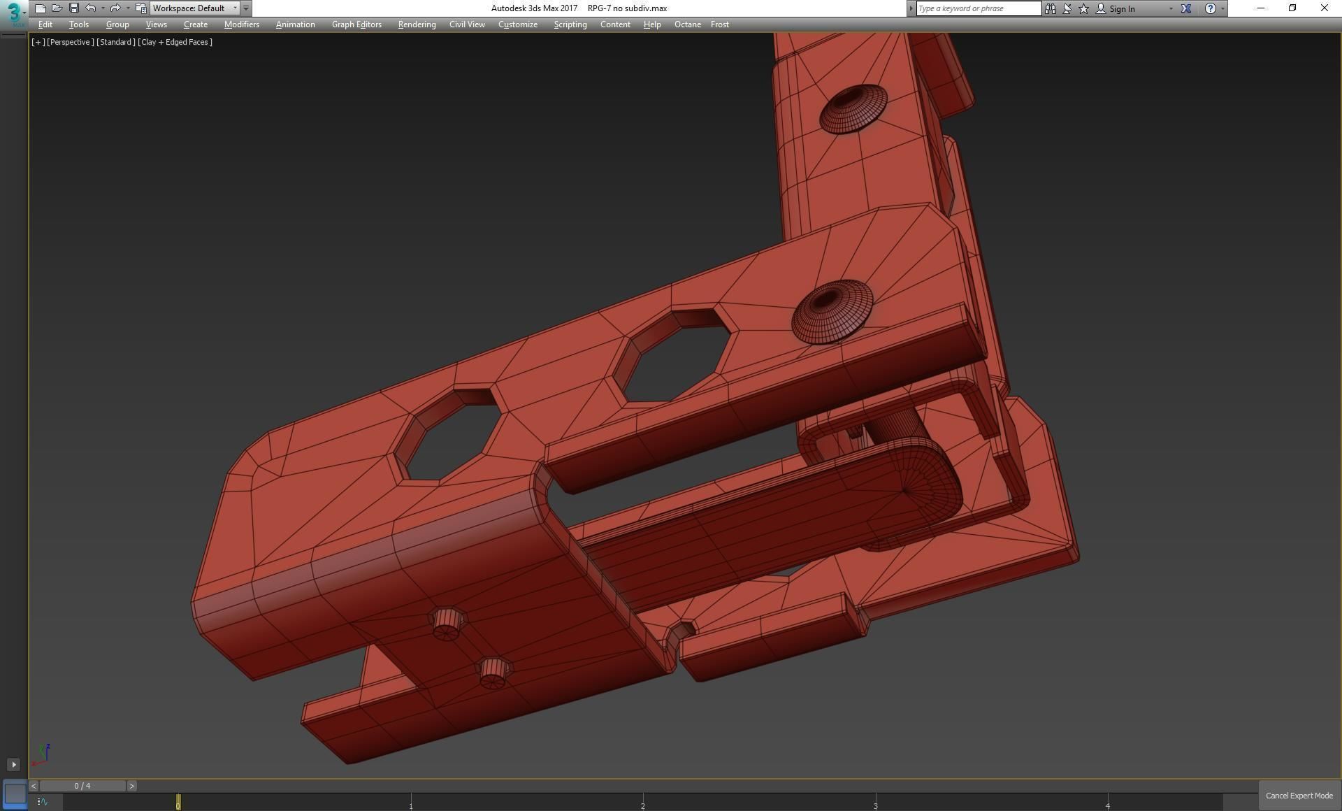 RPG-7 military weapon 3D model_21