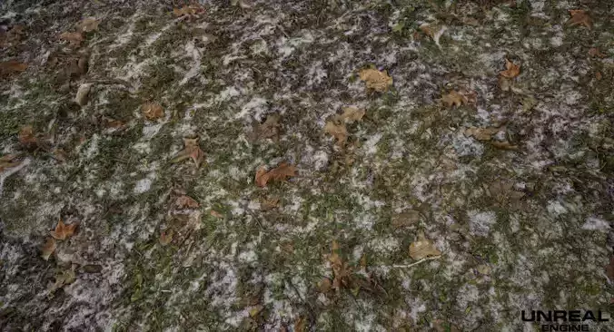 PBR Scanned Snowy Grass Ground 3D model PBR Scanned Snowy Grass Ground 3D model