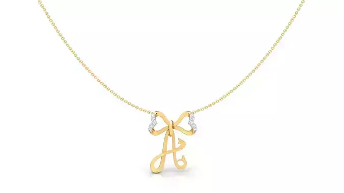 Alphabet -A- Pendant 3D print model