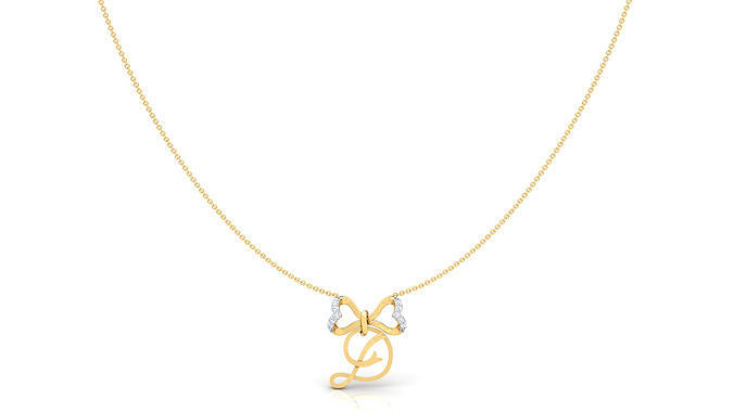 Alphabet -D- Pendant 3D print model