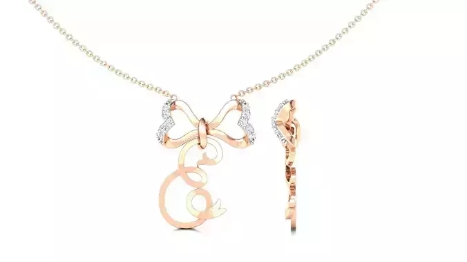 Alphabet -E- Pendant 3D print model