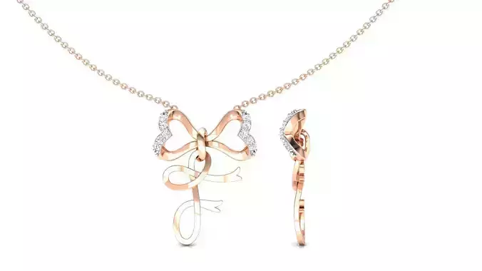 Alphabet -F- Pendant