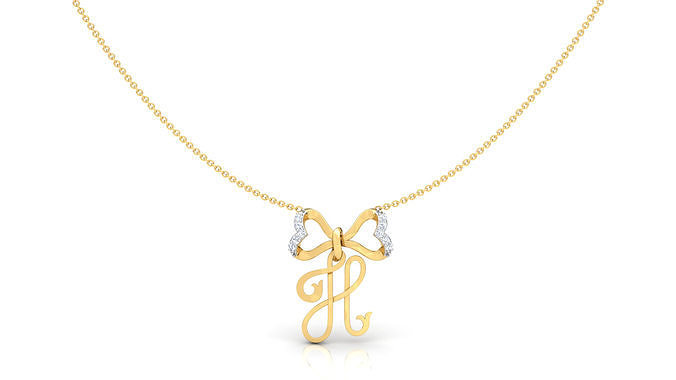 Alphabet -H- Pendant 3D print model
