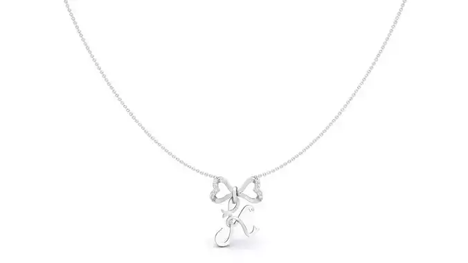 Alphabet -K- Pendant 3D print model