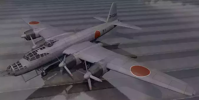 Nakajima G8N1 Renzan - aka Rita 3D model