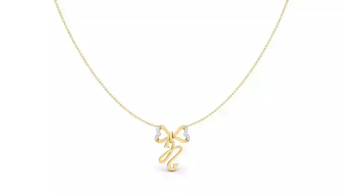 Alphabet -N- Pendant