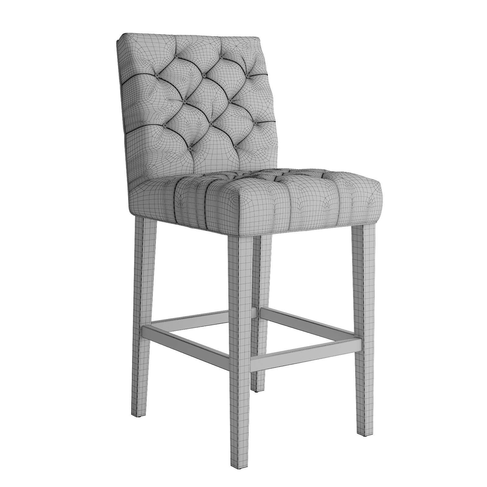 BENNETT PARSONS FABRIC COUNTER STOOL 3D model_4