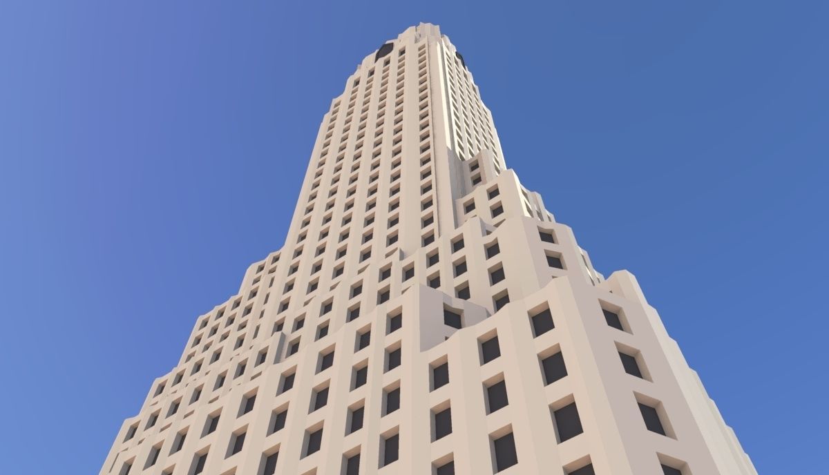 One Wall Street 3D print model_1