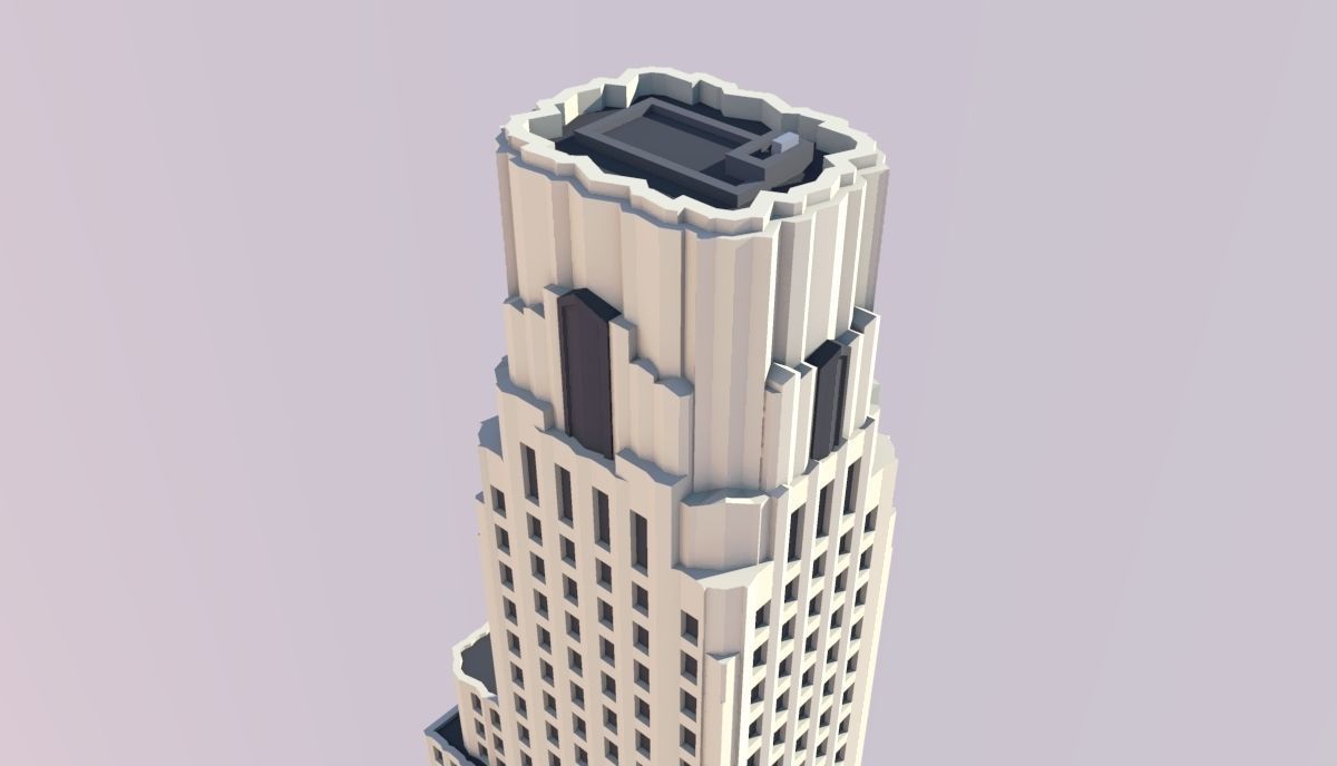 One Wall Street 3D print model_2