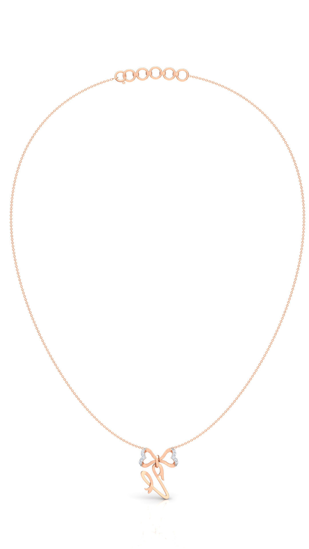 Alphabet -V- Pendant 3D print model_13