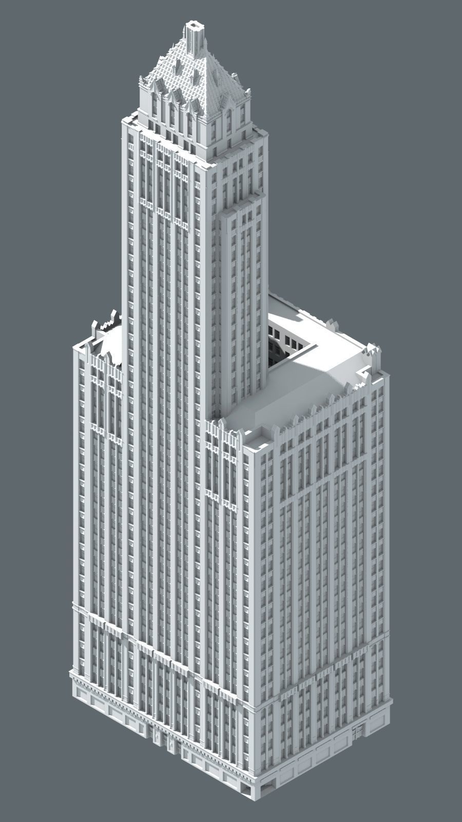 Pittsfield Building 3D print model_6