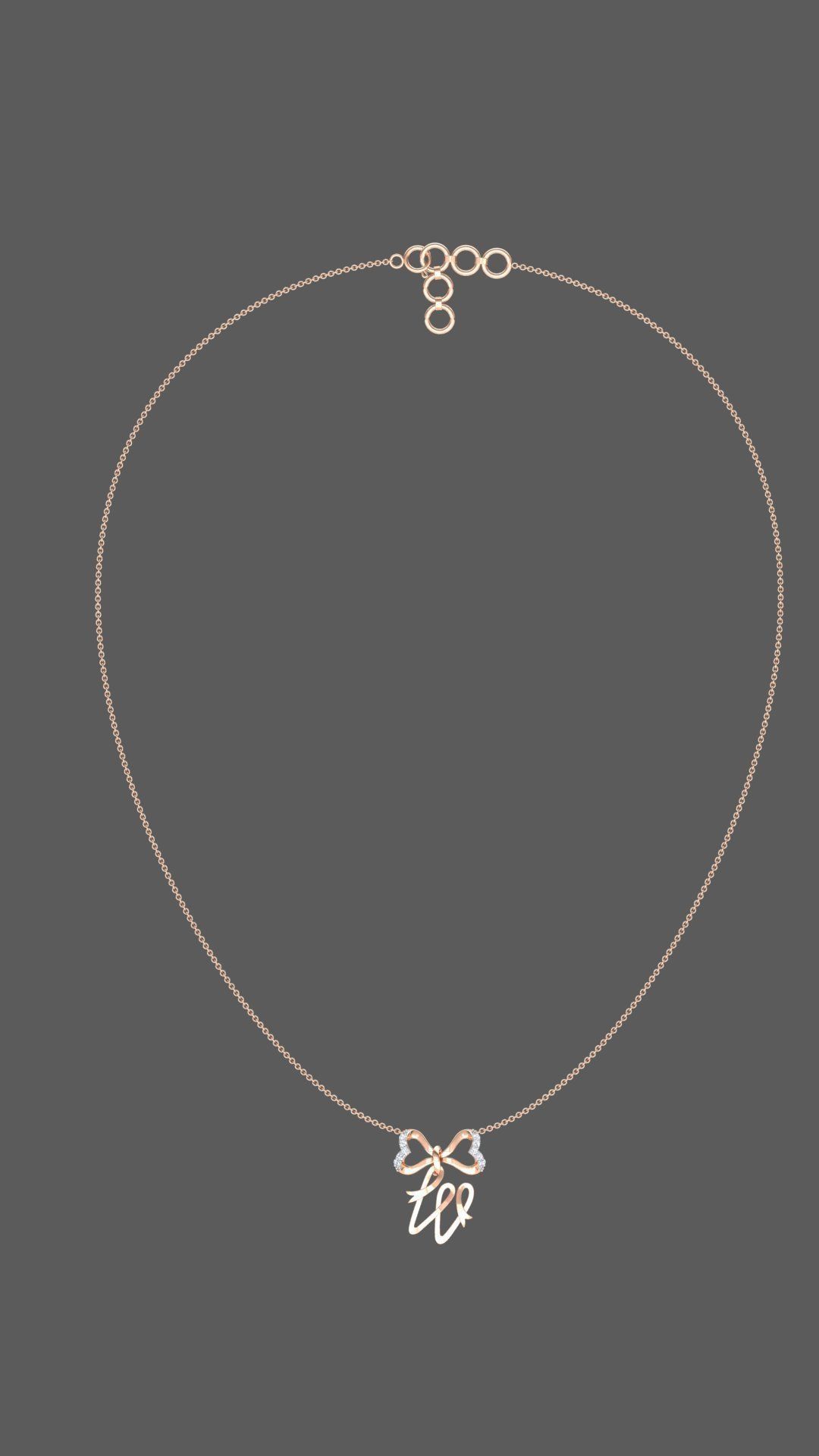 Alphabet -W- Pendant 3D print model_16