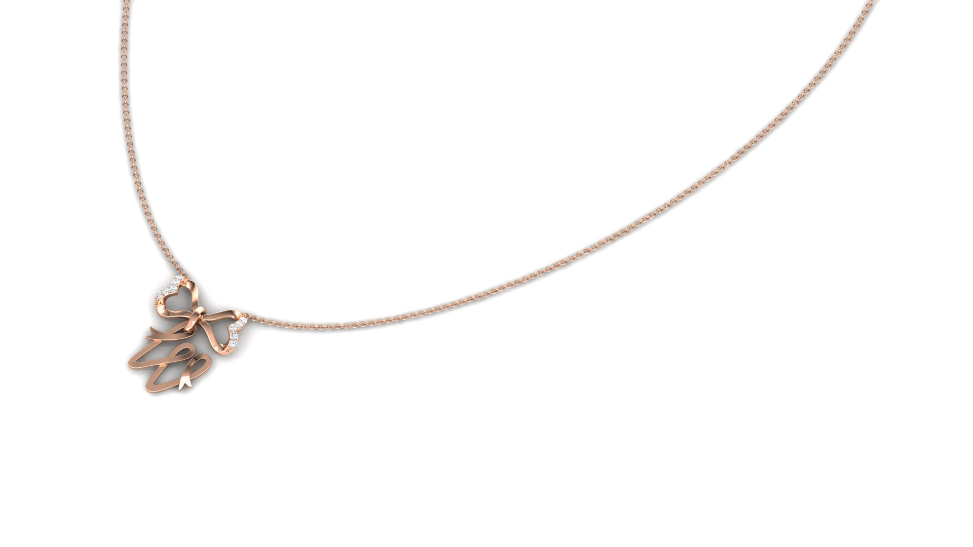 Alphabet -W- Pendant 3D print model_13