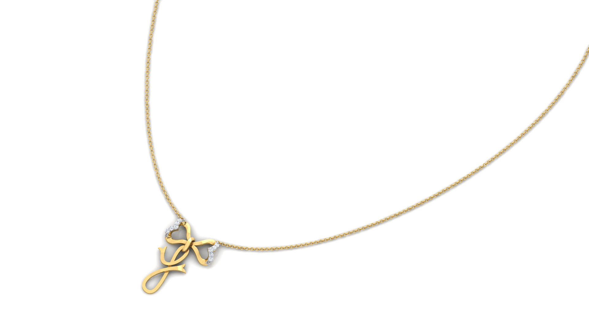 Alphabet -Y- Pendant 3D print model_7