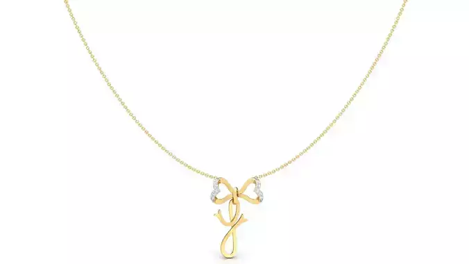 Alphabet -Y- Pendant