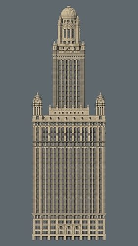 Jewelers Building 3D print model 3