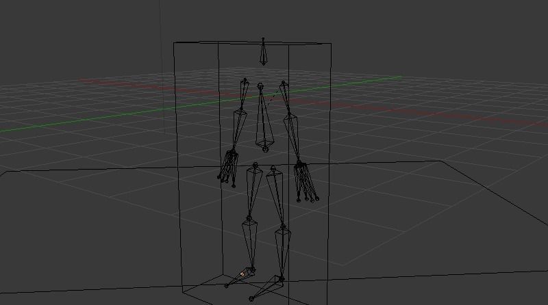 Stickman  Low-poly 3D model_16