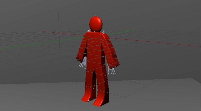 Stickman  Low-poly 3D model_13