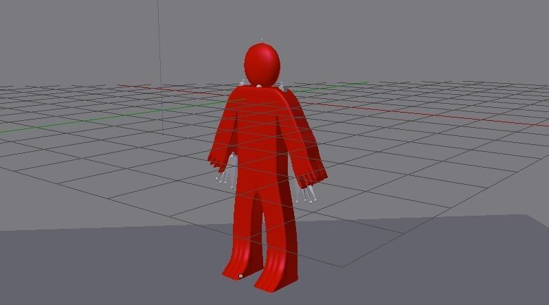 Stickman  Low-poly 3D model_14