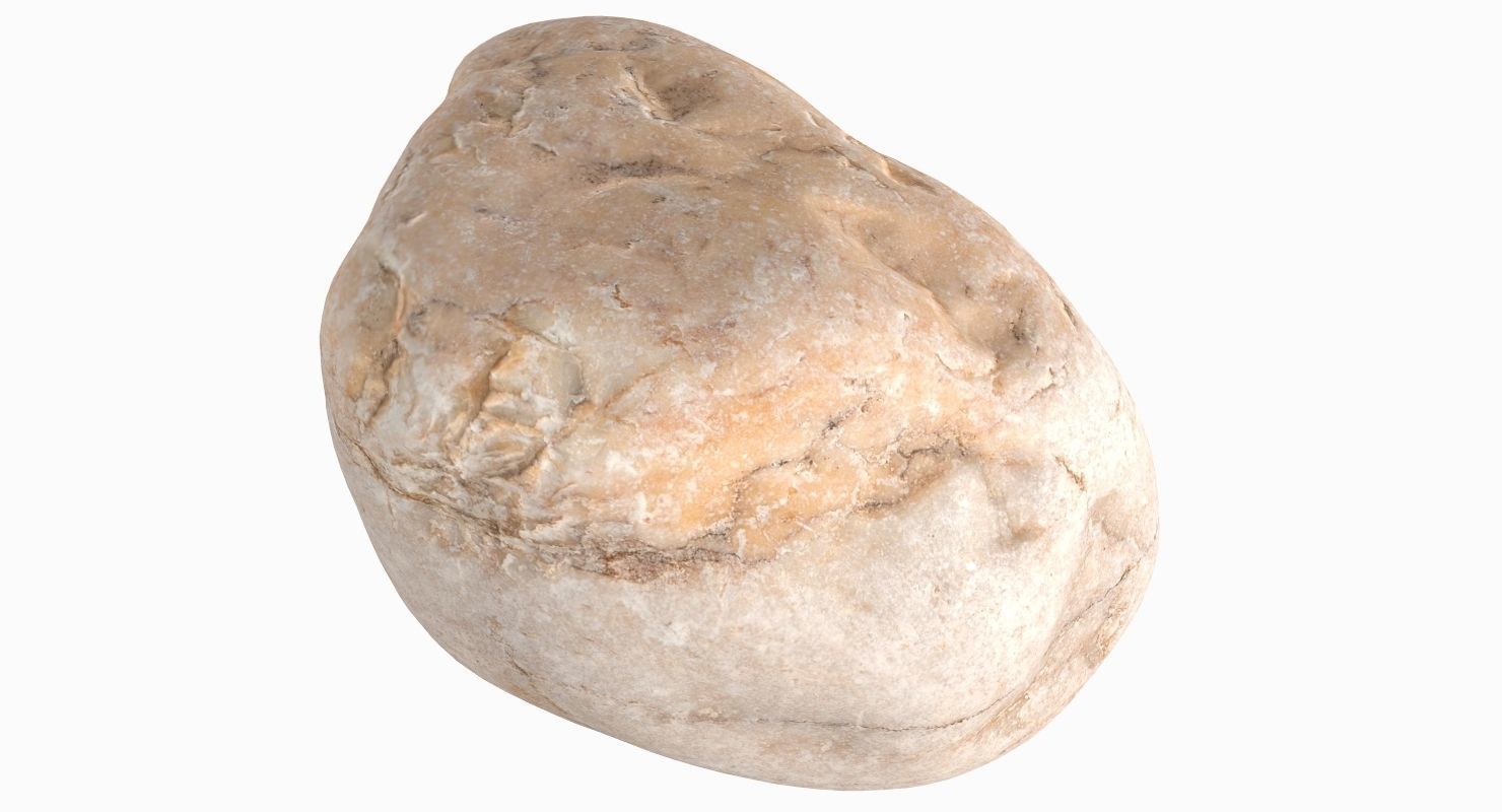 Square shaped sedimentary rock 3D model_8