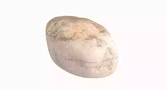 Square shaped sedimentary rock 3D model