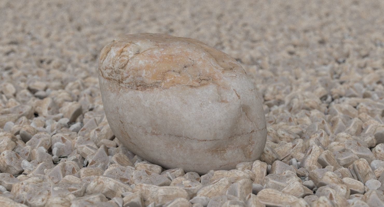 Square shaped sedimentary rock 3D model_10