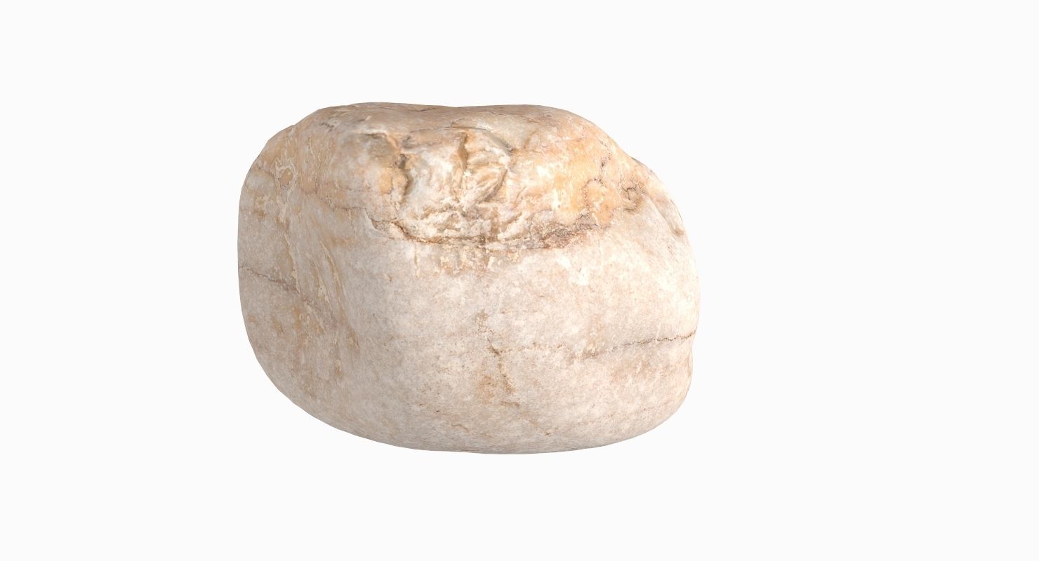 Square shaped sedimentary rock 3D model_7