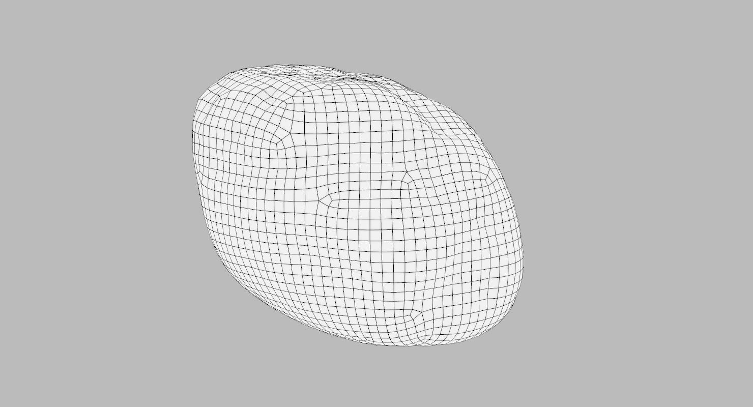 Square shaped sedimentary rock 3D model_12