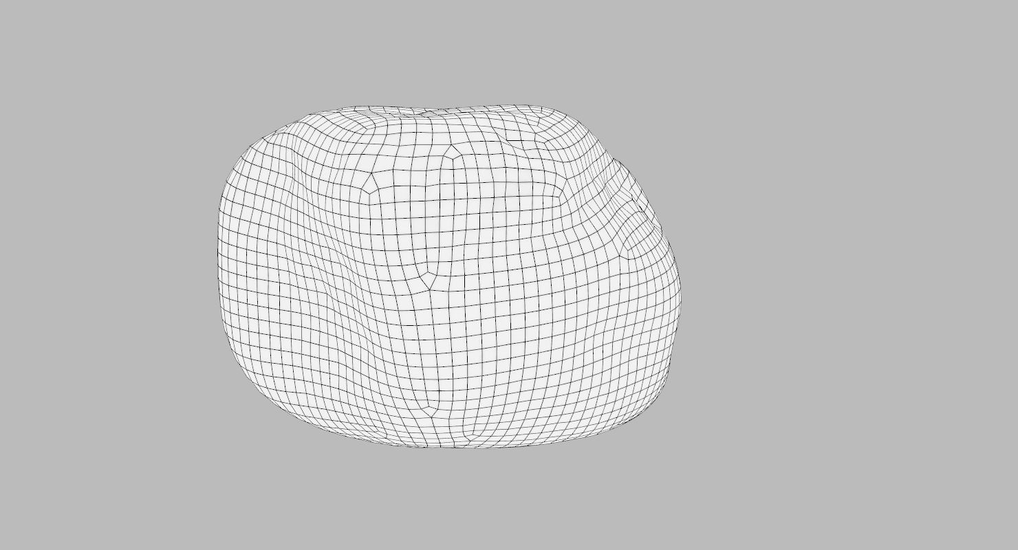 Square shaped sedimentary rock 3D model_17