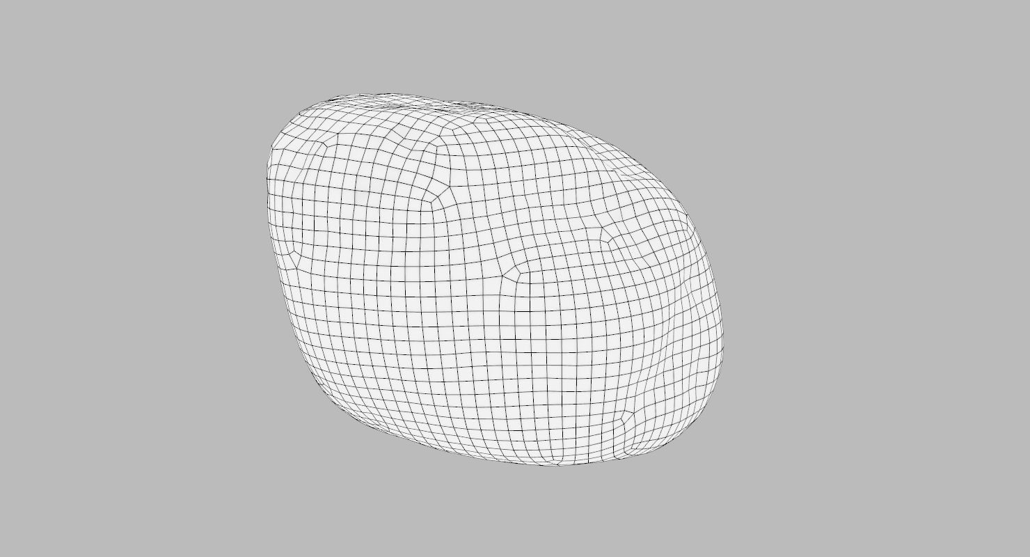 Square shaped sedimentary rock 3D model_18