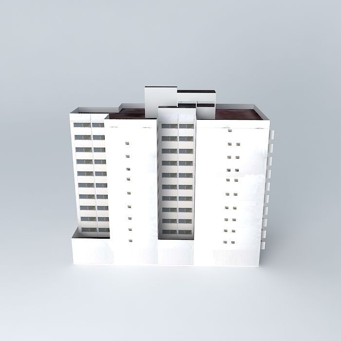 1231 Santa Fe Building Free 3D model_2