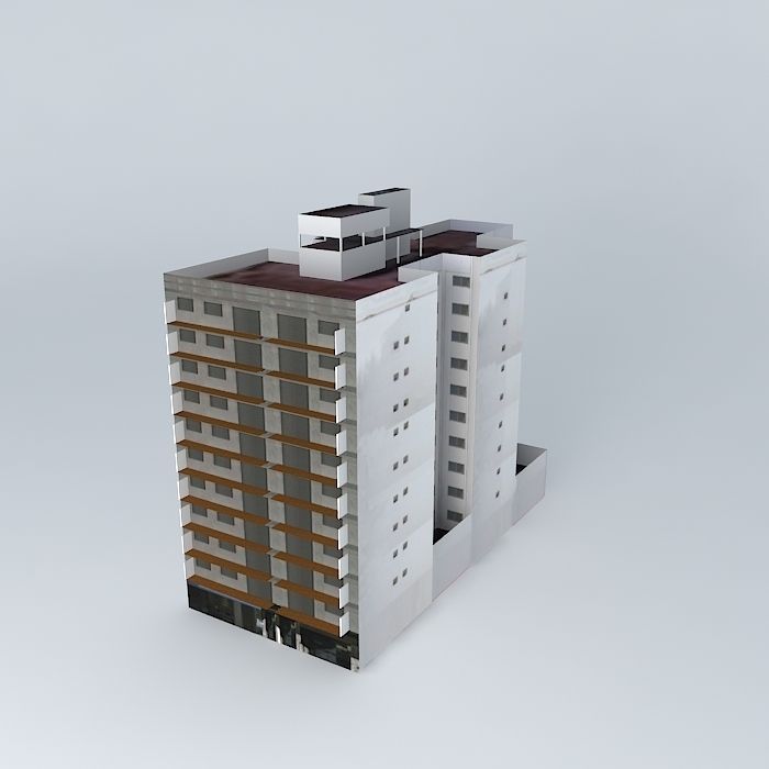 1231 Santa Fe Building Free 3D model_1