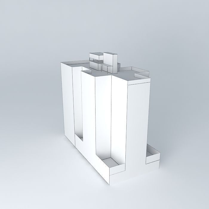 1231 Santa Fe Building Free 3D model_3
