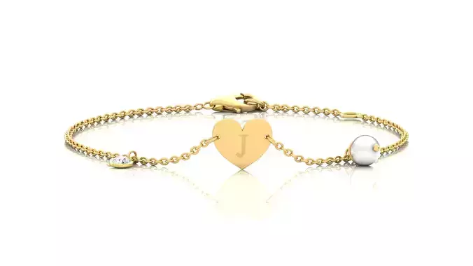 Alphabet -J- Bracelet