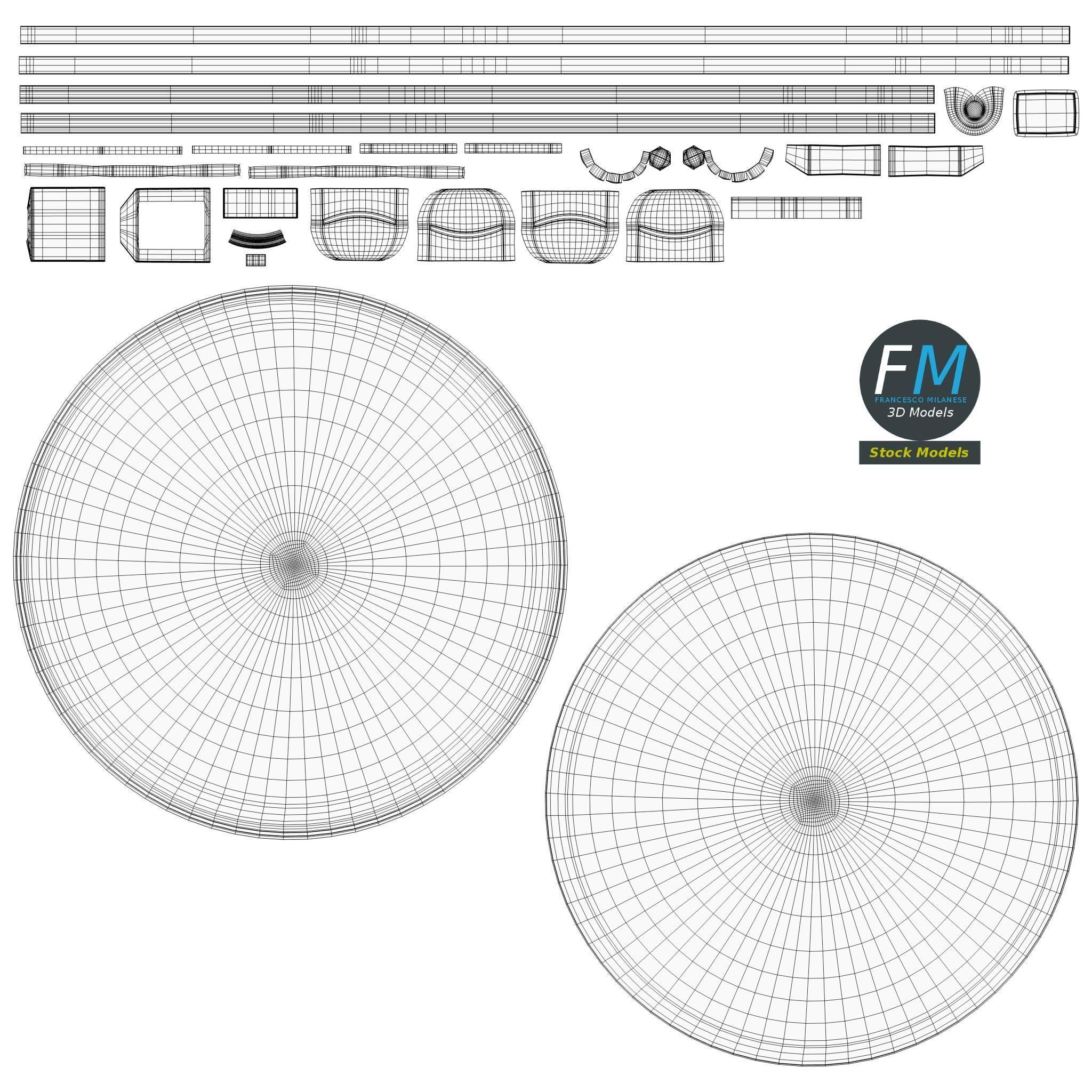 Satellite dish 3D model_13