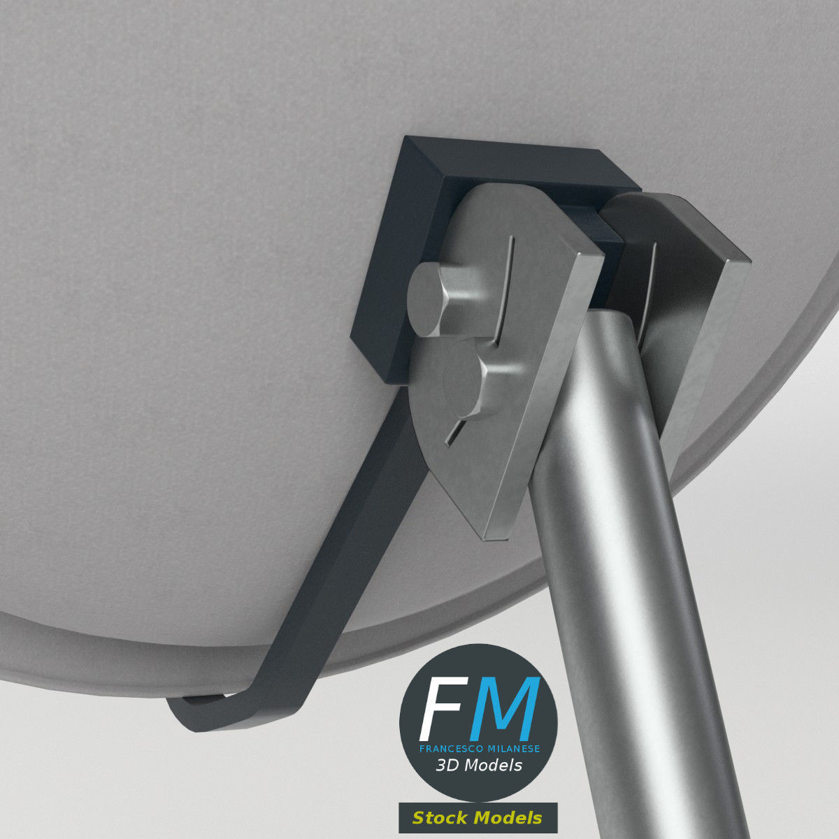 Satellite dish 3D model_5