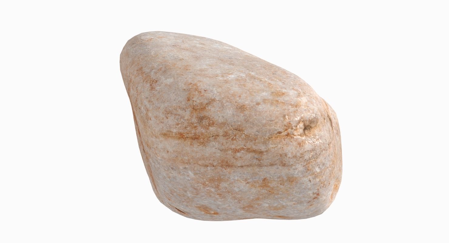 Generic Granite Rock 3D model_10