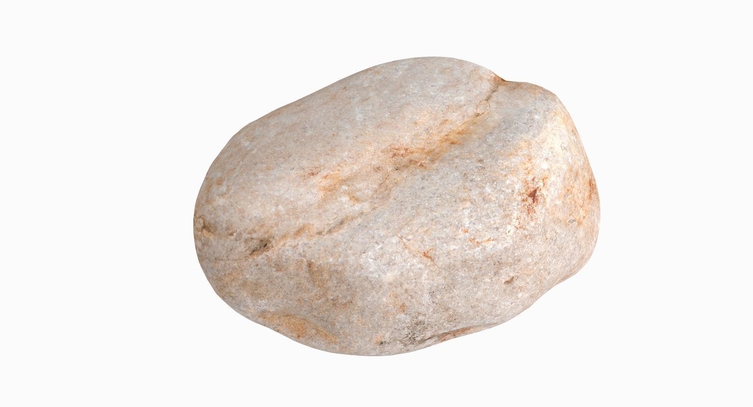 Generic Granite Rock 3D model_3