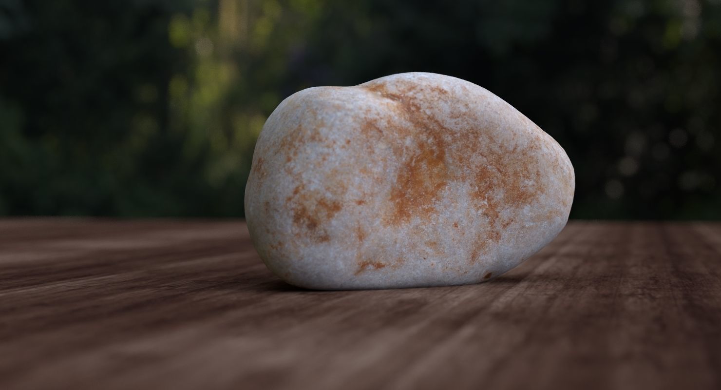 Generic Granite Rock 3D model_2
