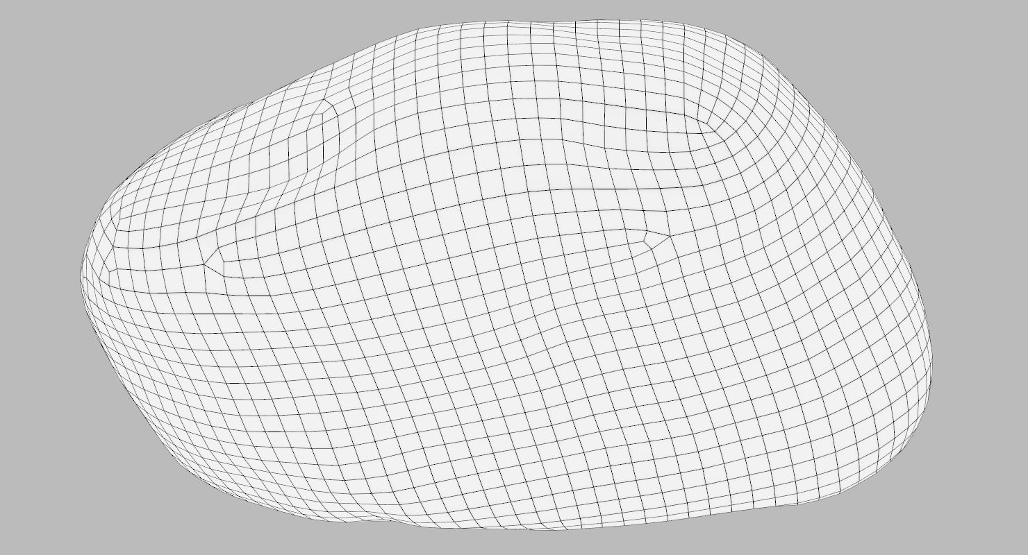 Generic Granite Rock 3D model_24