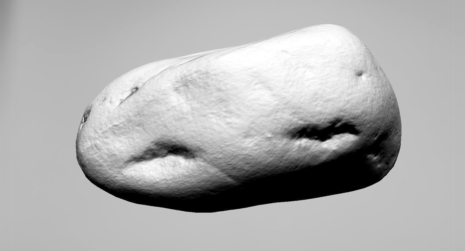 Generic Granite Rock 3D model_12